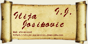 Ilija Josipović vizit kartica